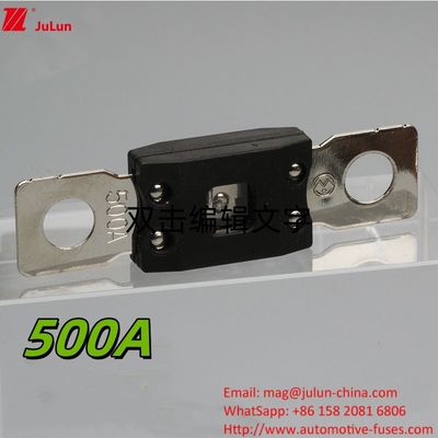 Fusível de protecção de veículos eléctricos de 500A para sistemas de 32V/48V/72V com parafuso M8