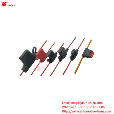 Detentor de fusível de veículo elétrico de alta estabilidade 32V 25A-100A PVC Polímero retardador de chama