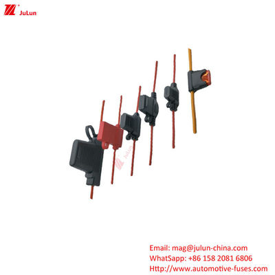 Peças para automóveis segurador de fusível para fusível tipo 32V voltagem nominal disjuntor de longa duração contato de cobre PVC retardador de chama