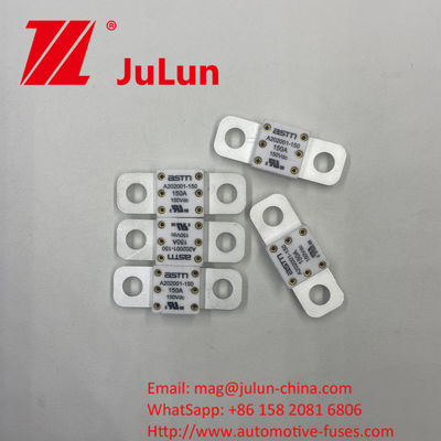250A 150VDC ASTM A202001-300A Fusíveis automotivos cerâmicos com método de montagem de parafuso