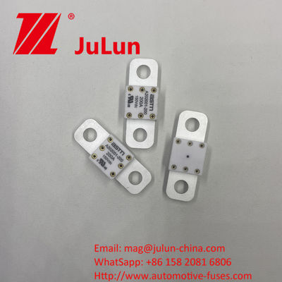 ASTM A202001-100A 150VDC Fusíveis Cerâmicos Automóveis de Pequeno Tamanho Recomendado Torque Apertado 11-13N·m para M8 Protecção de Curto-Curto de Alta Corrente