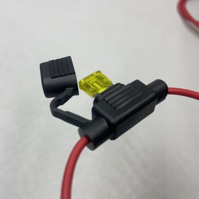 UL Caixa de fusível de lâmina de linha à prova d'água Padrão/Plugue médio no suporte de fusível de carro com 22awg 20awg 18awg 16awg 14awg 12awg 10awg