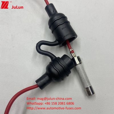 Fabrica direta 6x3 caixa de fusível de linha de vidro segurador de fusível moldado para fusível de vidro Inline impermeável