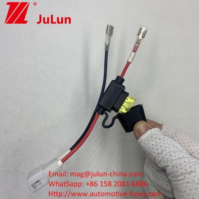 Conector de bateria de fusível Conector de cabo de extensão de arnês com conector vermelho de 2 pinos Caminhão elétrico ATV Ebike