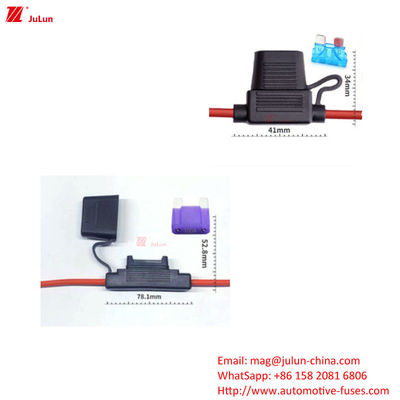 Assento de fusível de carro à prova d'água, escotilha de cartão perfeitamente combinada, tensão máxima 32VDC 58VDC