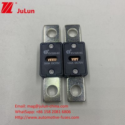 EV320-5X / 5C Bateria de automóvel 300A 70VDC Fusível de carregador com fusível DC para proteção EV HEV Incluído