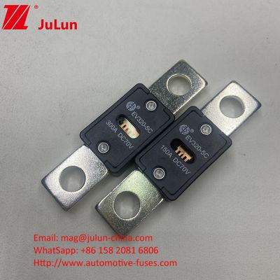 EV320-5C 500A 70VDC SINOFUSE GB/T31465.5-2015 Fusível de carregador de veículos elétricos portátil certificado com fusível de corrente contínua para proteção EV HEV