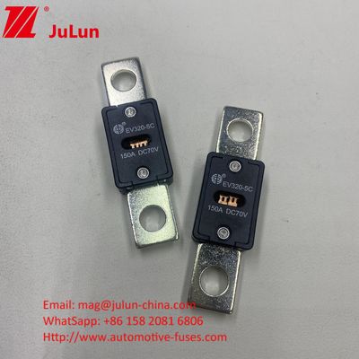 EV320-5C 500A 70VDC SINOFUSE GB/T31465.5-2015 Fusível de carregador de veículos elétricos portátil certificado com fusível de corrente contínua para proteção EV HEV