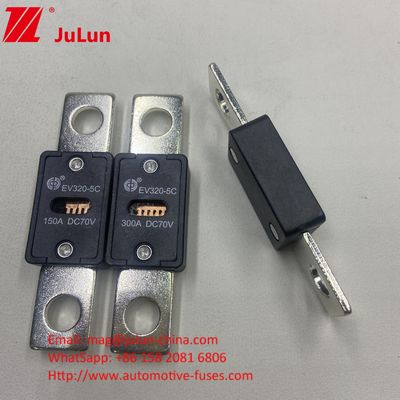 EV320-5C 500A 70VDC SINOFUSE GB/T31465.5-2015 Fusível de carregador de veículos elétricos portátil certificado com fusível de corrente contínua para proteção EV HEV