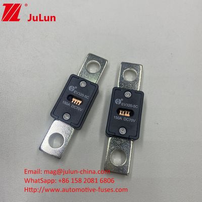 EV320-5X 80A 70VDC SINOFUSE Cerâmica Automóveis Fusíveis Pequeno Tamanho Proteção de Curto Circuito Cobre Prata Quartzo Areia Ouro
