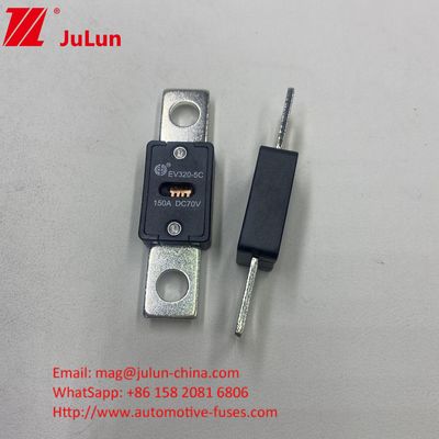 EV320-5X 100A 70VDC Fusíveis de automóvel cerâmicos Características elétricas 1,0 em 4 horas 3,0 em 10s Max