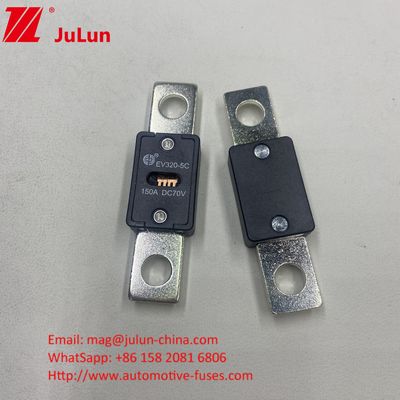 150A 70VDC EV320-5X Cerâmica Automotive Fuses Quartz areia Características elétricas 1,0 em 4 horas 3,0 em 10s Max