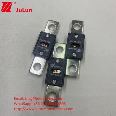 Montar parafusos EV320-5X 200A 70VDC Fusíveis de veículo 68*19*10mm