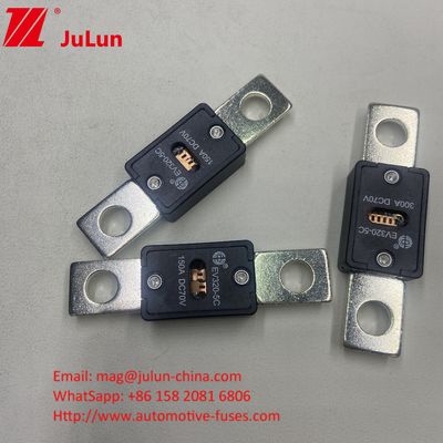 EV320-5X Fusíveis de lâmina de automóvel 70VDC 400A Capacidade de ruptura 6KA