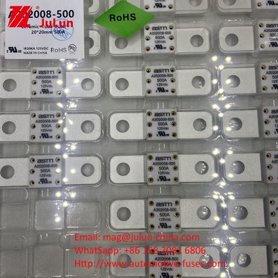 EV Automotive ASTM A202008 200A 125VDC Fusíveis de lâmina de corrente nominal 100A-500A
