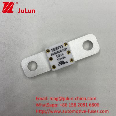 Fusível de bateria de automóvel de potência cerâmica de 100 Amp 125VDC para veículos pesados