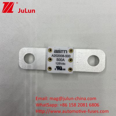 Fusível de bateria de amplificador de automóvel ASTM Bolt 400A 500A 125VDC
