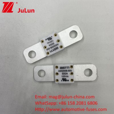 300A 125VDC Fusível cerâmico de alta capacidade de quebra inferior a 125Vdc Automóvel para veículos pesados
