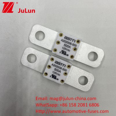 125VDC 150A A202008 Fusível de carregamento rápido de veículos elétricos para veículos de transporte 100A 150A 200A 250A 300A 350A 400A 500A
