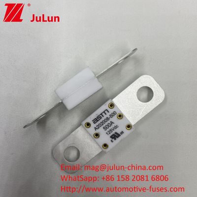 200A 125VDC veículo elétrico fusível automóvel para EV 125VDC distância de abertura de tensão 50,8mm
