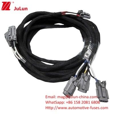 Adaptador de fio de tomada de LED para faróis de automóveis à prova d'água H1 9005/9006 Fêmea para macho PVC Isolamento Luz baixa