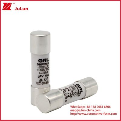 15A 1000VDC Fuse Link Solar GPV DC Fuse 10 * 38mm 32A Classificação para proteção elétrica em sistemas fotovoltaicos para uso com caixa de fusível