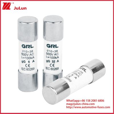 15A 1000VDC Fuse Link Solar GPV DC Fuse 10 * 38mm 32A Classificação para proteção elétrica em sistemas fotovoltaicos para uso com caixa de fusível