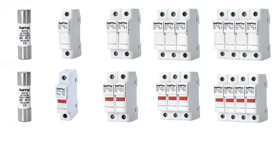 RS15 GG32A 500VDC 100KA Fusíveis Cerâmicos Automóveis 10*38mm Portador IEV60269