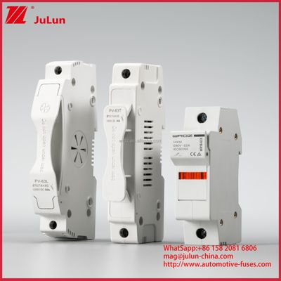 20A 1000DC 10*38 Fusíveis cerâmicos gPV Voltagem nominal Portador de fusível fotovoltaico tubular de alta tensão