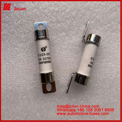 Fusível tubular EV325-5FL 40A 750VDC para veículo elétrico com 15 * 51mm Light Bolt Instalação e tempo constante 2 ± 0.5ms