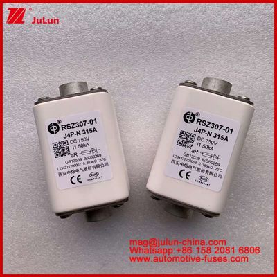 RSZ307-01 Quadrado Cerâmica J4P-N 315A 750VDC 50KA Carregadores Fios Aparelhos Automotivos Equipamento Tipo de ligação de parafusos