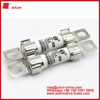 EV322 3EM 25A DC700V Sistemas de tração de veículos elétricos EV ou HEV Conversão de potência Armazenamento de energia Carregadores a bordo Estrutura de parafusos Tubular Fusível cerâmico