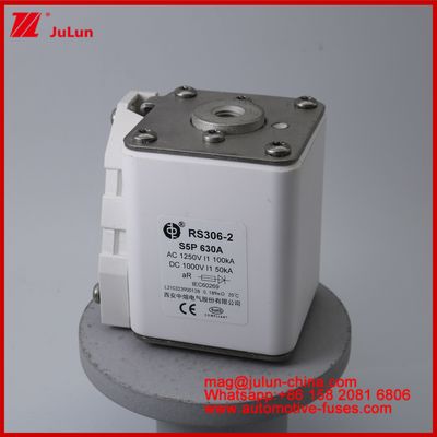 RS306-2 S5P 630A Tração de veículos elétricos quadrados Fusão carémica EV ou HEV Tração de veículos elétricos DC para EV HEV AC1250V 100KA DC1000V 50KA AR