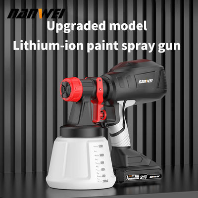Popular High Spray Air Spray 700ml Pressure Paint Gun Cordless Portátil Elétrico 1.5mm 1.0mm Diy Grade Bateria Alimentada Renovar Reconstruir Casa Jardim
