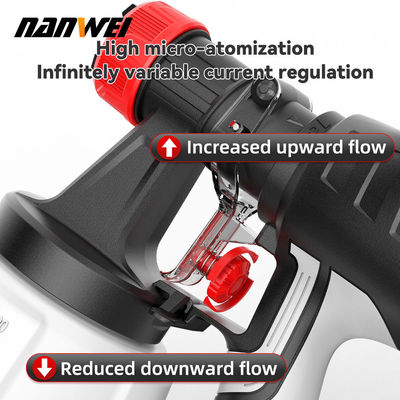 Popular High Spray Air Spray 700ml Pressure Paint Gun Cordless Portátil Elétrico 1.5mm 1.0mm Diy Grade Bateria Alimentada Renovar Reconstruir Casa Jardim
