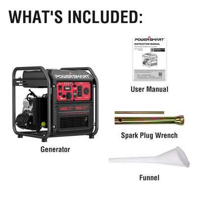 Pulverizador Elétrico Sem Ar Luz LED InverterB Portavel Usa Powersmart 4400w Gerador de Gás Para Acampamento