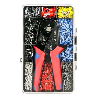 Conveniente versátil Mini Wire Ferrule Tubular Terminal Crimping Plier Kit 1200pcs Doméstico elétrico isolado