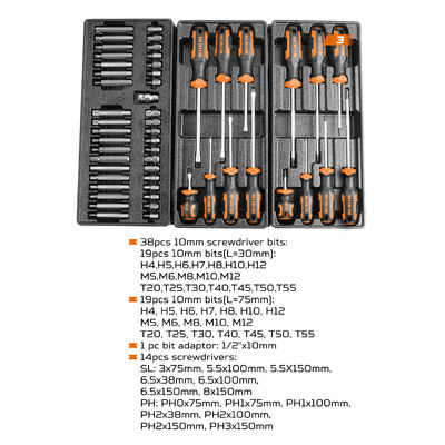 Ferramentas versáteis Equipamentos Conjunto de ferramentas de peito Ferramentas 163pcs