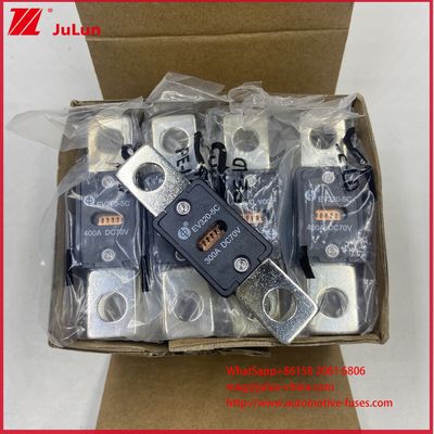 100A DC70V Fusível de veículo elétrico de ponta EV320-5C 5X 150A 300A DC70V Carregamento rápido com material de corpo cerâmico e corrente de quebra máxima de 6KA