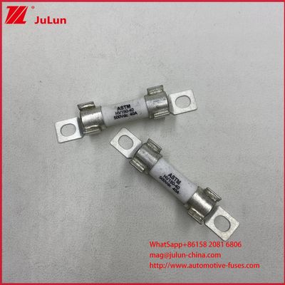 Fusível para Veículo Elétrico ASTM HV150 30A 10A DC500V 20KA Instalação por Parafuso Cilíndrico Cerâmico Com Forte Capacidade de Interrupção