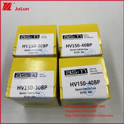 ASTM 15A 30A DC500V Proteção de Fusível para Veículo Elétrico para HEV dentro de Cerâmica Bolt