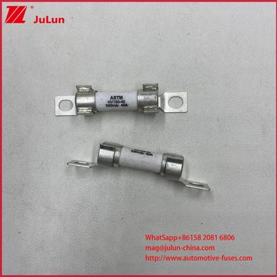 ASTM 15A 30A DC500V Proteção de Fusível para Veículo Elétrico para HEV dentro de Cerâmica Bolt