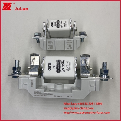Fusível de lâmina cerâmica com sopro rápido tipo AR HRC Fuse Link AC500V 120KA Fusível de lâmina cerâmica NT00C/NT000 CE Certificado 160A Alta/Baixa quebra