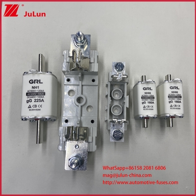 Fusível de lâmina cerâmica com sopro rápido tipo AR HRC Fuse Link AC500V 120KA Fusível de lâmina cerâmica NT00C/NT000 CE Certificado 160A Alta/Baixa quebra