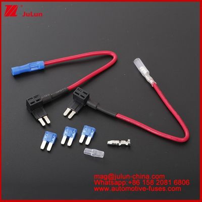 Porta-fusível de carro tamanho MINI PEQUENO MÉDIO 12V Adaptador TAP Add-A-Circuit Micro2/M2 Car Add A Circuit Fuse Tap Adapter 16AWG 17-18cm Fusíveis Porta-fusíveis Componentes para Automóveis