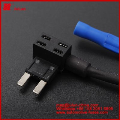 12V/24V/32V Adaptador de circuito adicional Ofertas de fábrica Automóvel TQ-002 AMP Fusíveis de lâmina automática Para segurador de fusível de carro MINI Fuse Tap Fuse Hoder 1015 16AWG 150MM