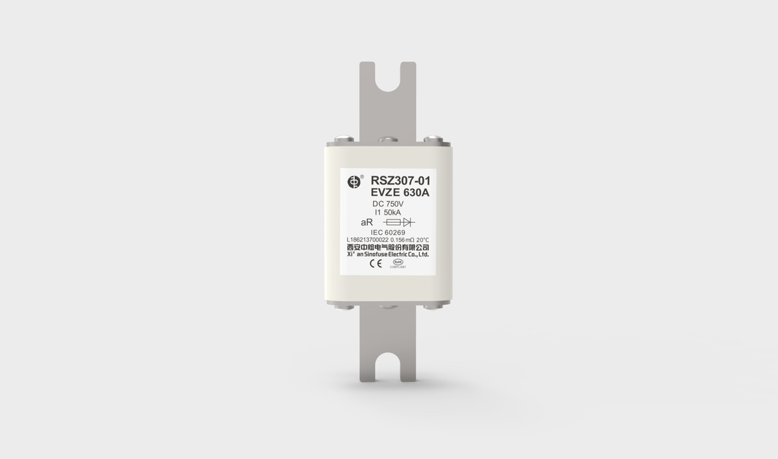 desempenho excelente rápido da C.C. do fusível RSZ307-01-EVZE do veículo elétrico cerâmico de 630A 750VDC