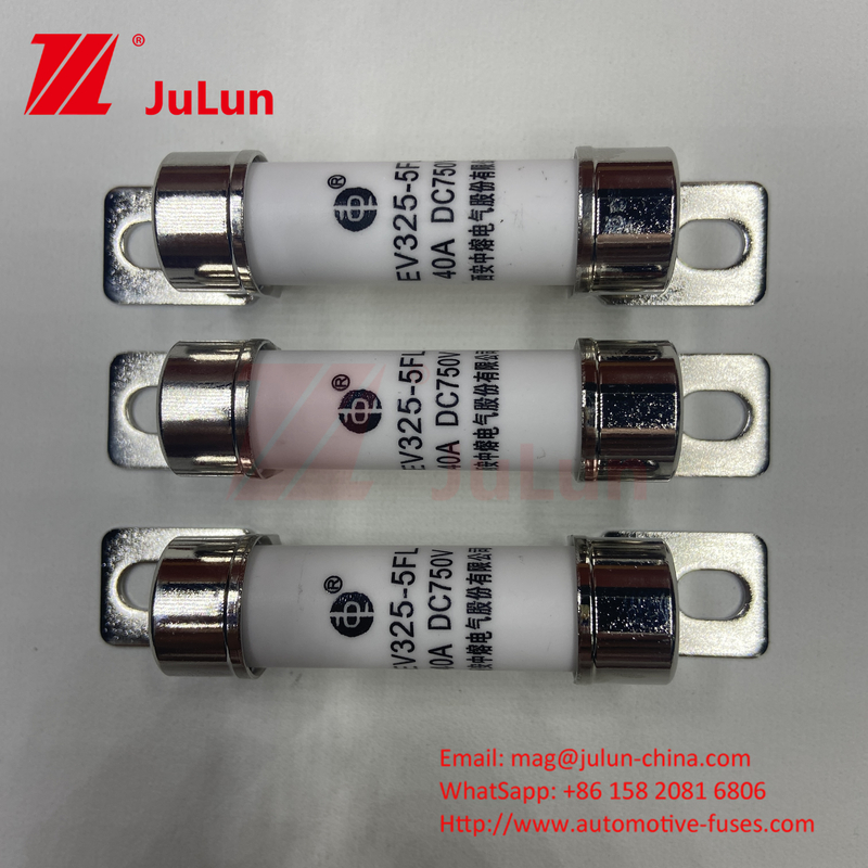 Carregador de bateria para veículos elétricos de automóveis Conversão de potência certificada ISO 15A 30A 25A 750VDC 14x51 50A EV FUSE