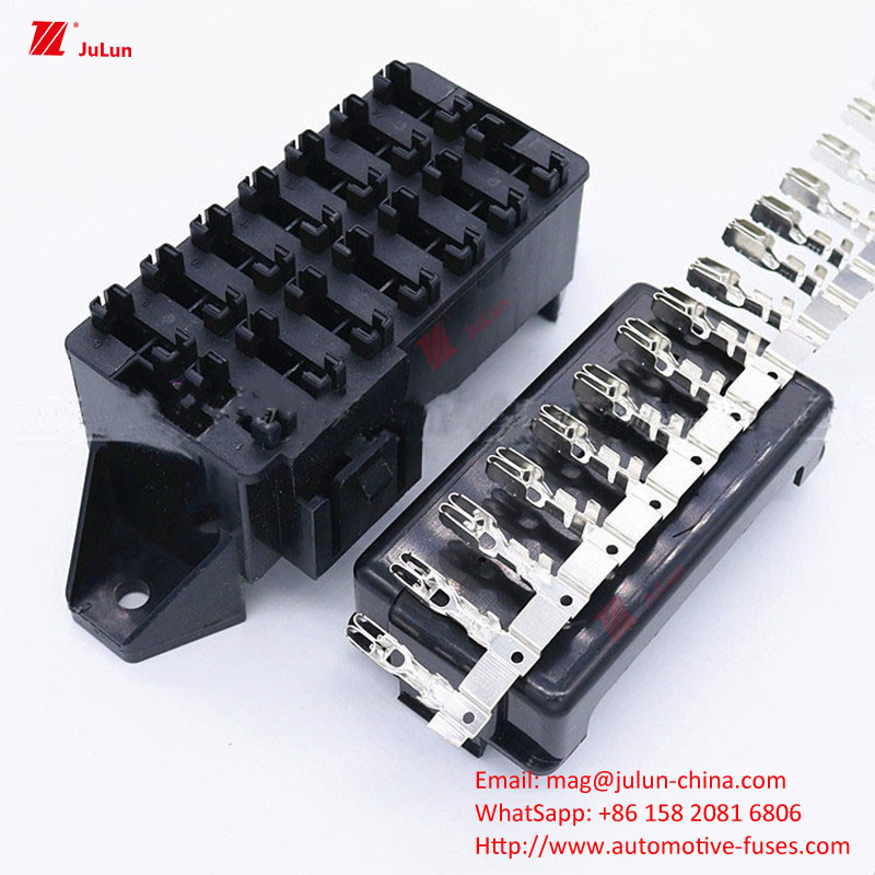 ANS/MIDI Pequeno suporte de fusível premium, redefinição manual do veículo elétrico 30A-500A Nylon Plastic One/Bipolar 32V Circuit Breaker
