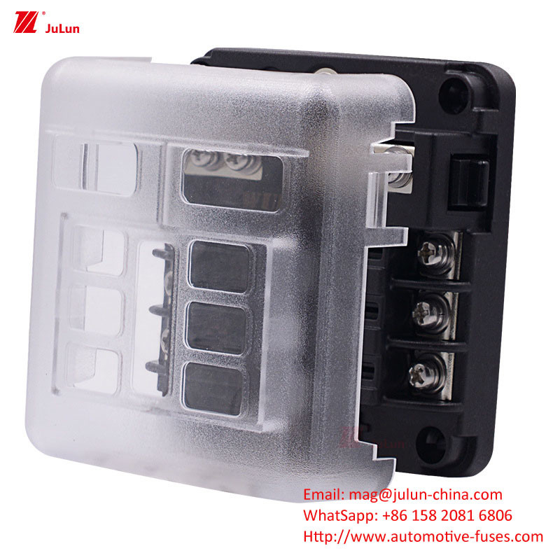 Suporte de fusível automotivo de cobre tipo parafuso com certificação UL da UE 30A-500A Disjuntor de reinicialização manual para barco a motor